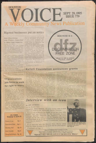 Houston Voice, No. 779, September 29, 1995