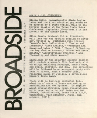 Broadside, Vol. 8, No. 9, September 1977
