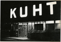 Entrance to KUHT studios at night