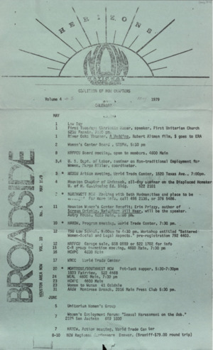 Broadside-Herizons Coalition, May 1979