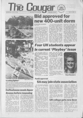 The Summer Cougar. Vol. 46, No. 143, July 30, 1980.