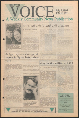 Houston Voice, No. 767, July 7, 1995