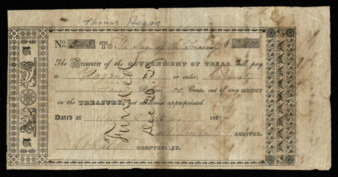 Pay note for Thomas Hogan