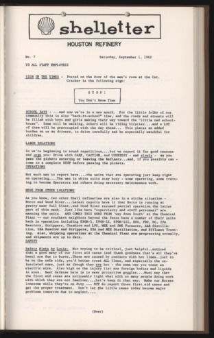 Shelletter, No. 7, September 1, 1962 