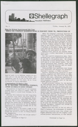 Shellegraph, No. 4, January 29, 1971