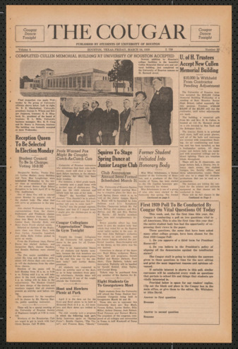 The Cougar, Vol. 5, No. 22, March 24, 1939