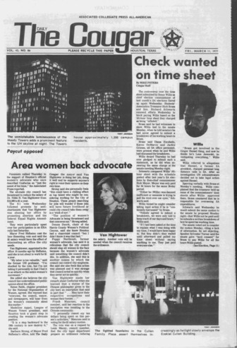 The Daily Cougar. Vol. [43], No. 86, March 11, 1977.