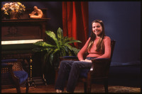 Woman on set of "The Writer in Society"