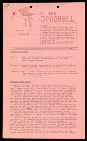 The Spoonbill, Vol. 4, No. 10, February 1956