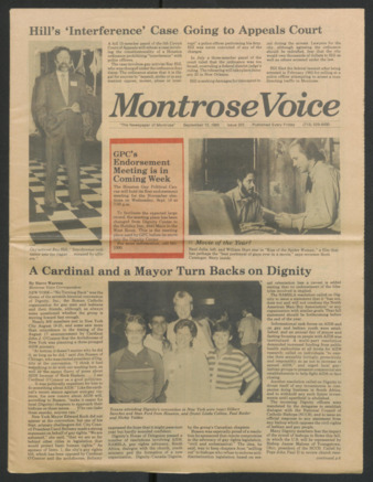 Montrose Voice, No. 255, September 13, 1985