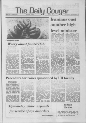 The Daily Cougar. Vol. 46, No. 65, November 29, 1979.