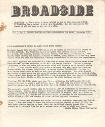 Broadside, Vol. 5, No. 9, September 1974