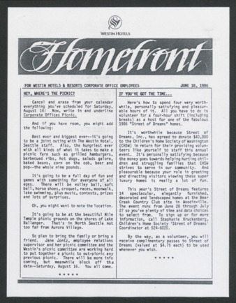 Homefront, June 18, 1986