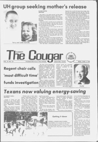 The Summer Cougar. Vol. 44, No. 129, August 2, 1978.