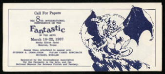 The 8th Annual International Conference on the Fantastic in the Arts, Call for Papers