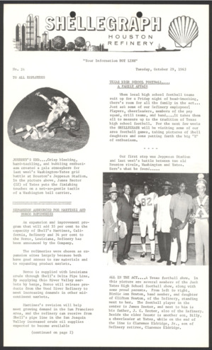 Shellegraph, No. 24, October 29, 1963