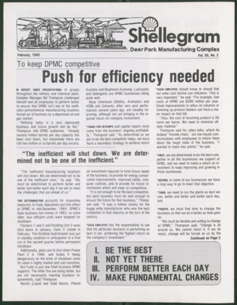 Shellegram, Vol. 50, No. 2, February 1985