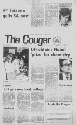 The Daily Cougar. Vol. 41, No. 2, September 4, 1974.