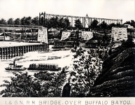 I & G N Railroad bridge over Buffalo Bayou