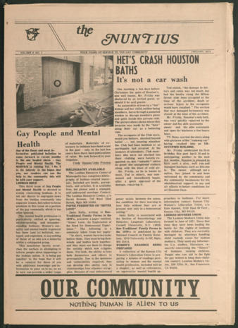 The Nuntius & Our Community, Vol. 4, No. 1, January 1973