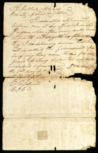 Statement of finances