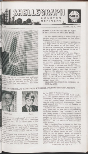 Shellegraph, No. 19, May 8, 1970