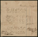 Houston Fire Department Payroll, April 1889