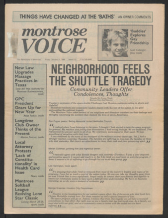 Montrose Voice, No. 275, January 31, 1986