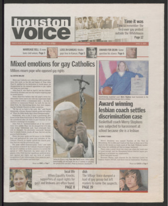 Houston Voice, April 8, 2005