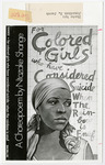 Book cover for Ntozake Shange's "For Colored Girls who have Considered Suicide When the Rainbow is Enuf"