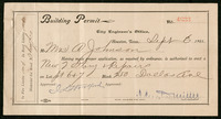 Building Permit, Mrs. A. Johnson