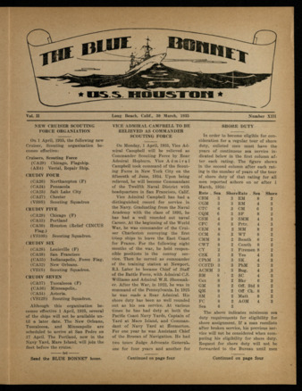 The Blue Bonnet, Vol. 2, No. 13, March 30, 1935