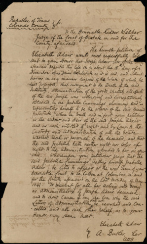 Probate Court document regarding judgment in favor of S. S. Manley