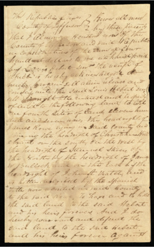 Legal document stating that $400 debt was paid to D. Millard, Chief Justice of Jefferson County