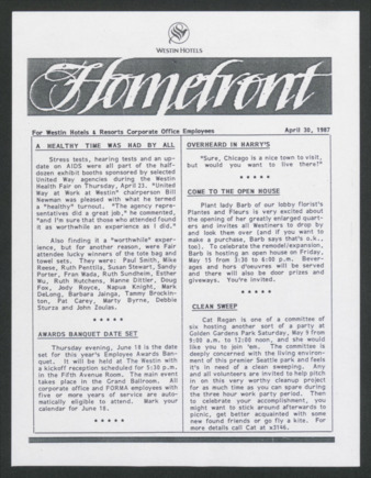 Homefront, April 30, 1987