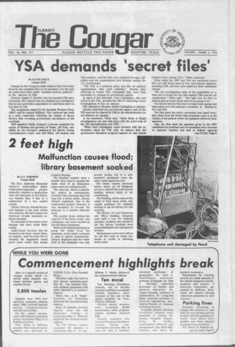 The Summer Cougar. Vol. 42, No. 111, June 3, 1976.