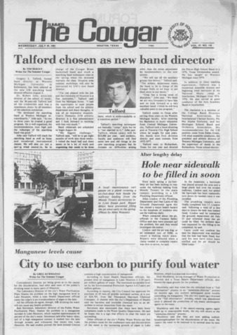 The Summer Cougar. Vol. 47, No. 145, July 29, 1981.