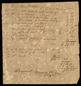 Bill from John Dinsmore and James Cochran to James B. Miller