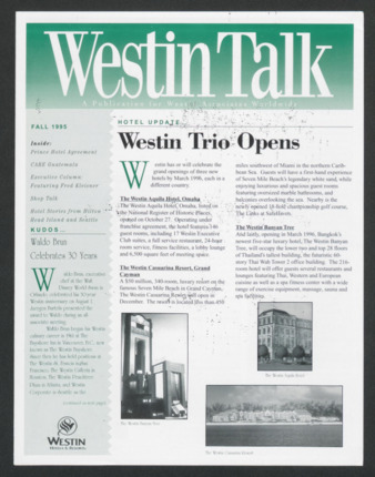Westin Talk, Fall 1995