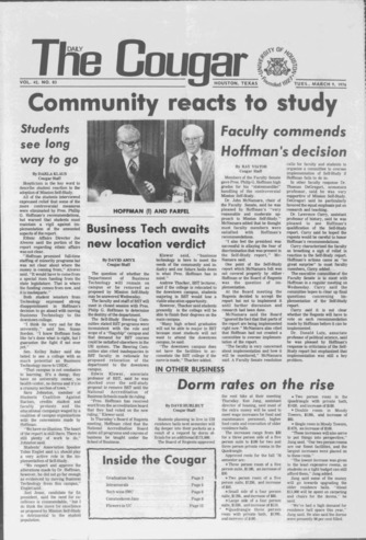 The Daily Cougar. Vol. 42, No. 83, March 9, 1976.