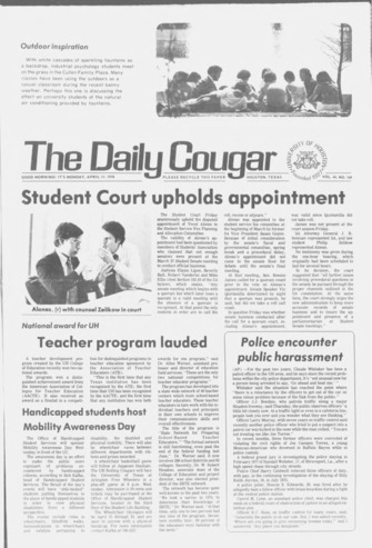 The Daily Cougar. Vol. 44, No. 109, April 17, 1978.