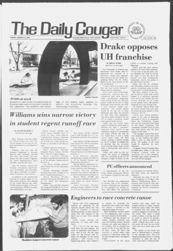 The Daily Cougar. Vol. 45, No. 108, March 9, 1979.