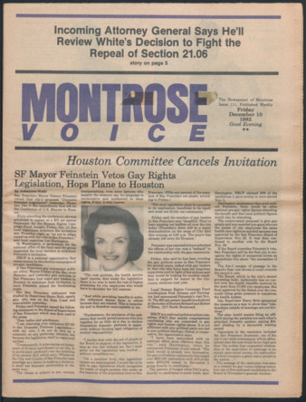Montrose Voice, No. 111, December 10, 1982