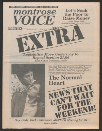 Montrose Voice, No. 327-A, January 27, 1987