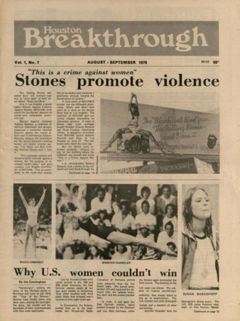 Houston Breakthrough, Vol. 1, No. 7, August-September 1976