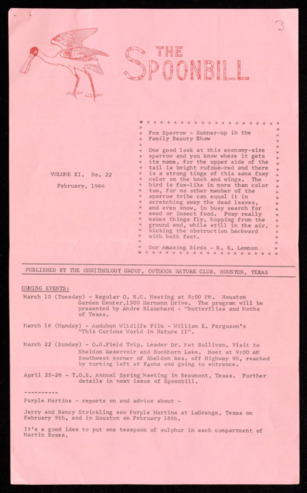 The Spoonbill, Vol. 11, No. 22, February 1964