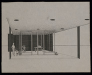 A Gulf Station, interior view