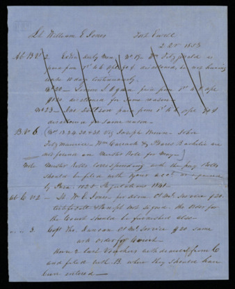Financial remarks for the 2nd quarter of 1853 for Fort Ewell