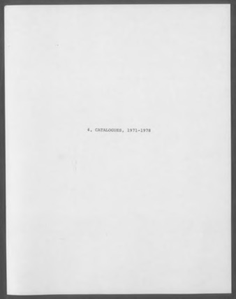 Mary D. Albrecht catalogues