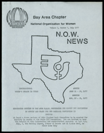 N.O.W. News Bay Area Chapter, Vol. 5, No. 7, July 1977
